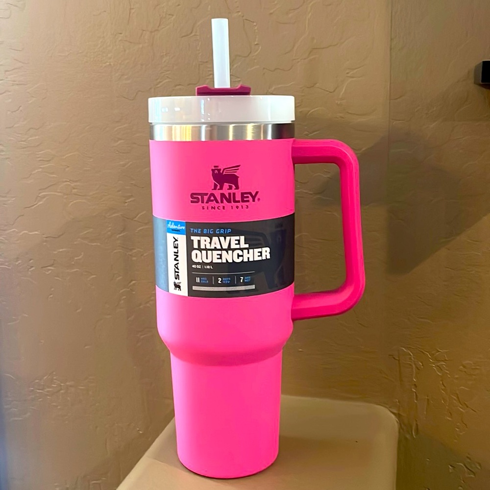 Stanley 40 oz. Adventure Series Travel Quencher - Azalea (hot pink)